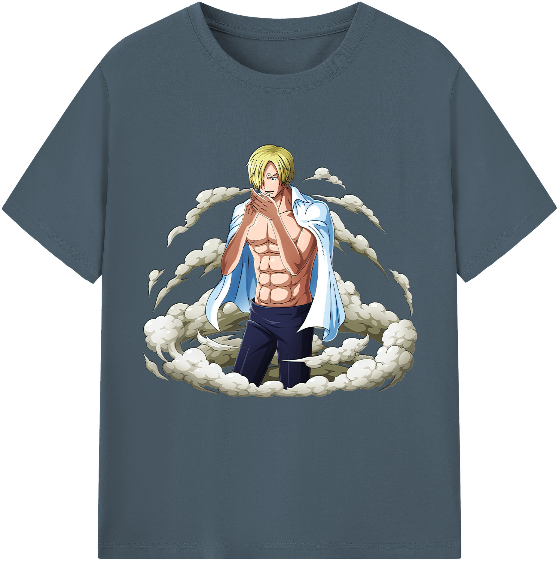 ワンピース サンジ ONE PIECE Sanji 綿100％半袖Tシャツ（フロントプリント）